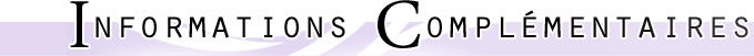 Informations complémentaires